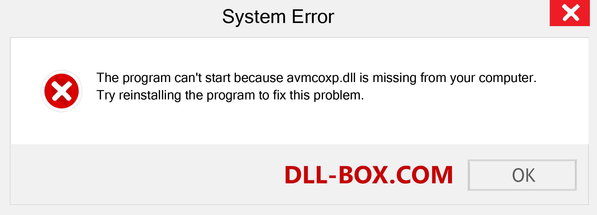  avmcoxp.dll file is missing?. Download for Windows 7, 8, 10 - Fix  avmcoxp dll Missing Error on Windows, photos, images